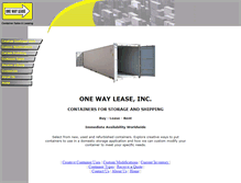 Tablet Screenshot of onewaylease.com